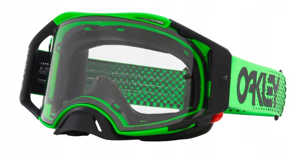 Oakley Airbrake MX Moto Green B1B Clear