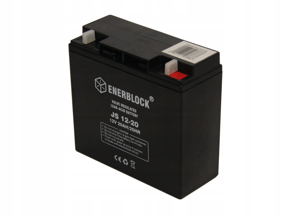 Akumulátor Agm Enerblock JS12-20 12V 20Ah Sada 10 Ks.