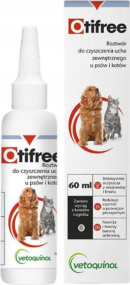 

Vetoquinol Otifree Płyn Do Uszu Dla Psa Kota 60ml