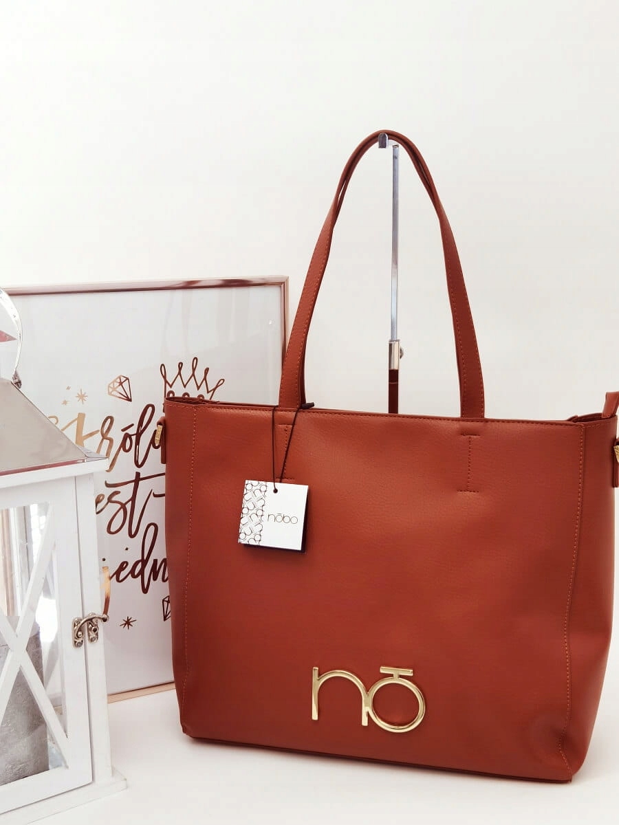 Nobo torba shopper bag brązowa Płeć kobieta