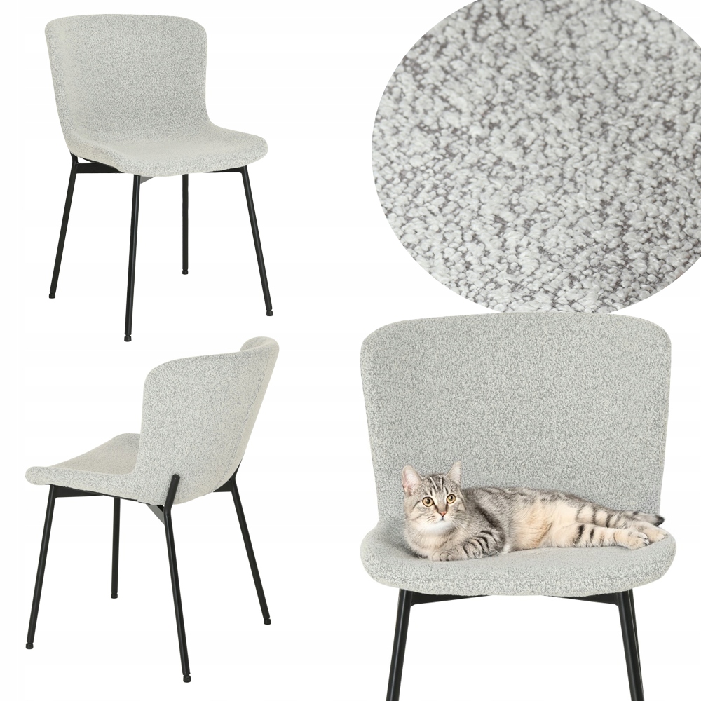 Čalouněná židle Sable do obývacího pokoje, kancelářská, béžová, loft japandi