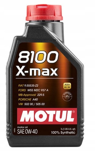 

Olej Motul 8100 X-max A3/B4 0W40 1L