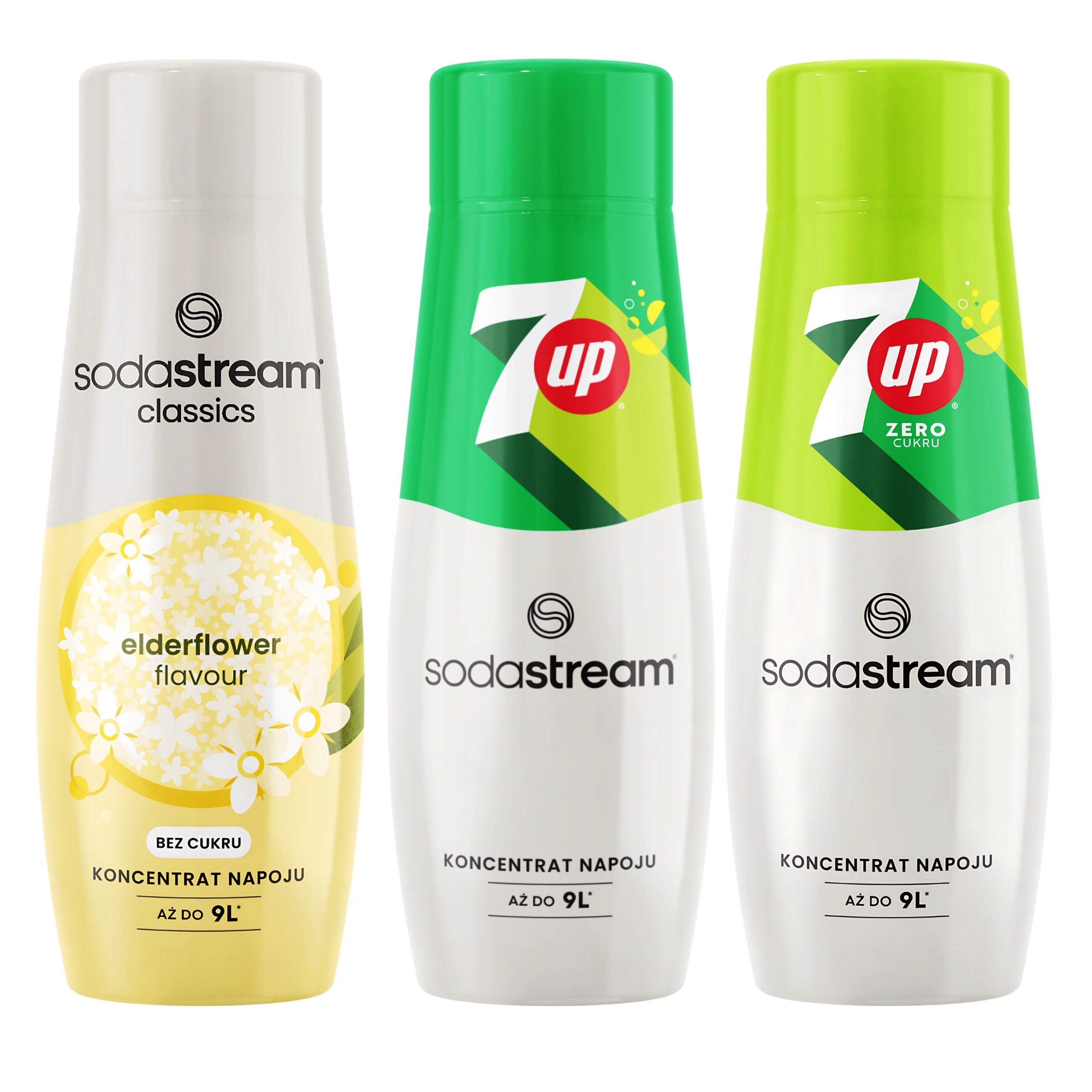 Sirupy Sodastream Elderflower Květ bezu bez cukru +7UP 7UP Free Bez cukru