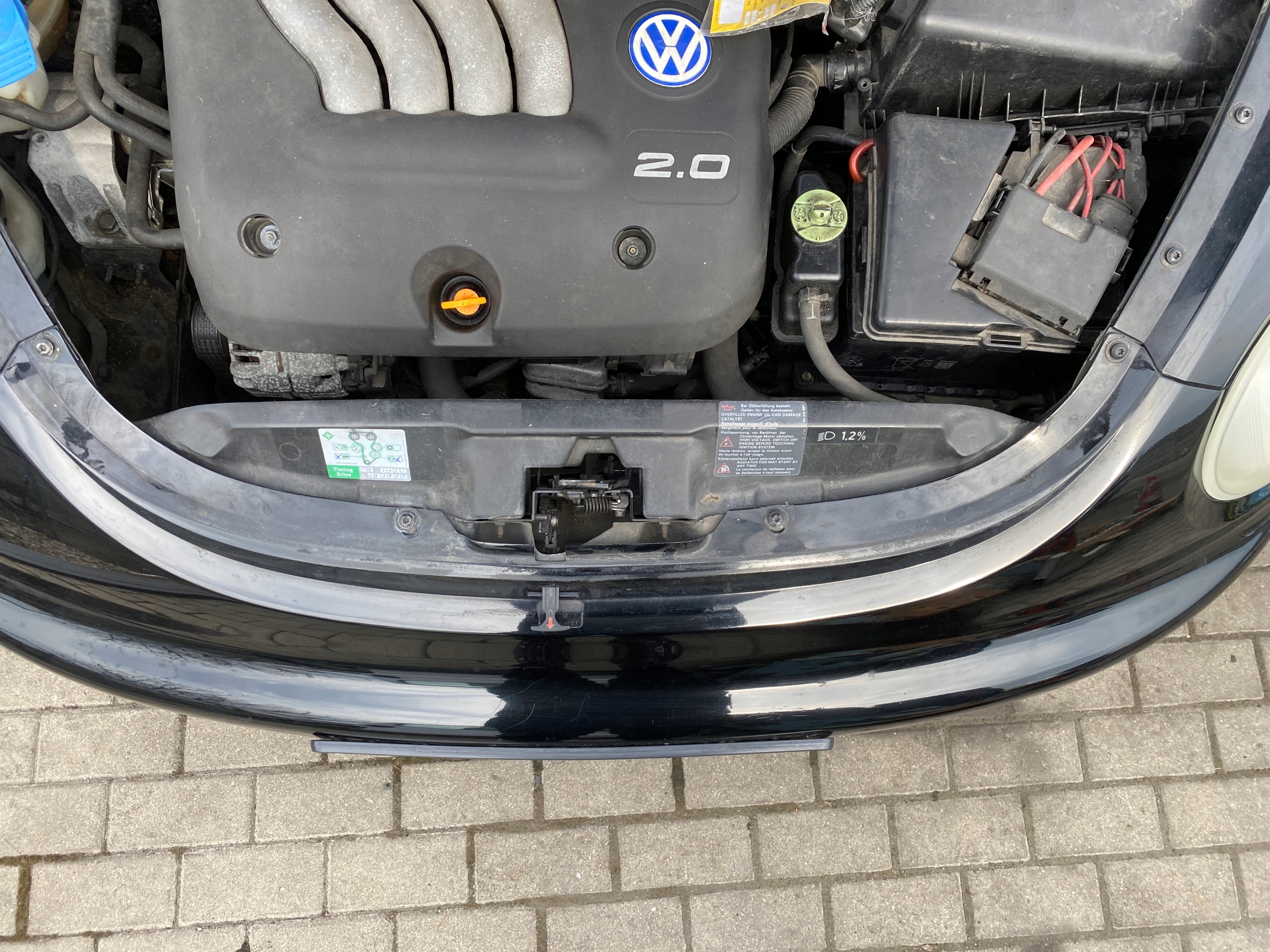 VW NEW BEETLE 98 -10 pillar iron support panel for radiators Z sider bumper
