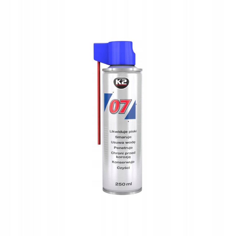 Preparat wielozadaniowy K2 07 250 ml smar czyści penetruje 0725