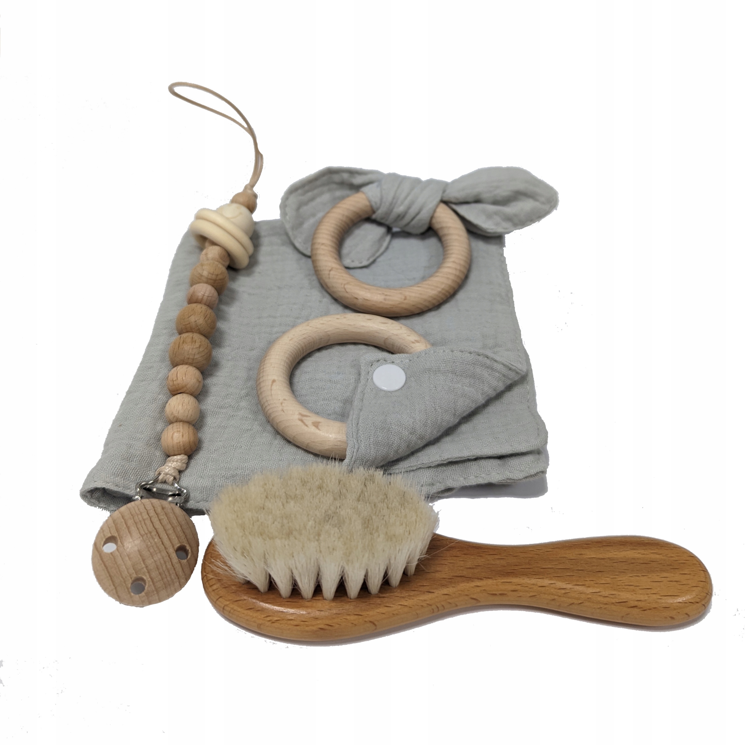 Wyprawka dla Noworodka Prezent na Narodziny Dziecka Szary EAN (GTIN) 5905289403366