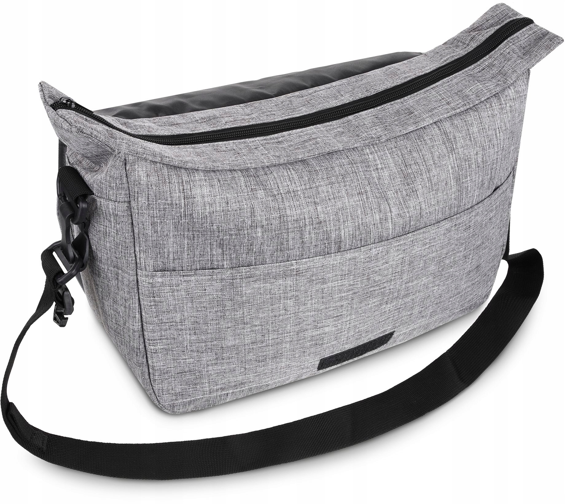 Torba do wózka szara organizer dla mamy taty pasek Szerokość (dłuższy bok) 45 cm