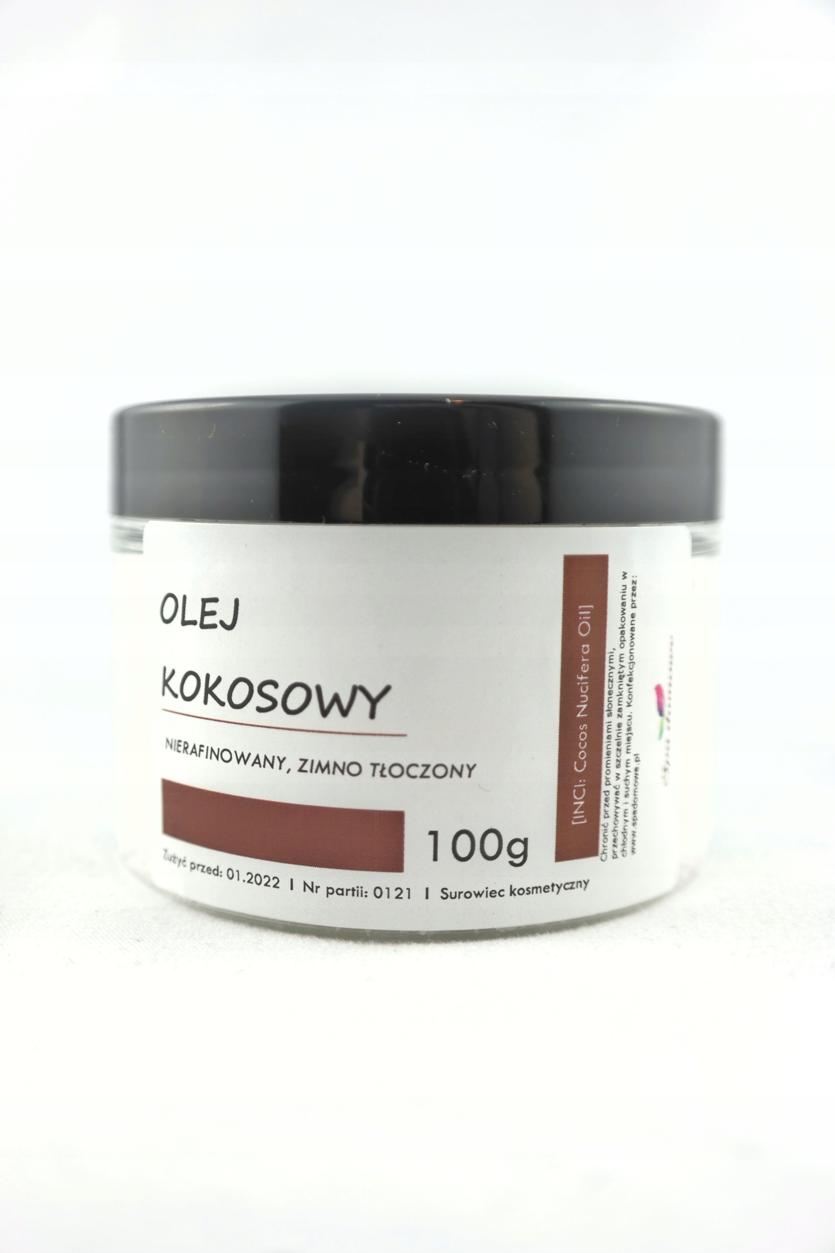 

Olej kokosowy nierafinowany zimno tłoczony 100g