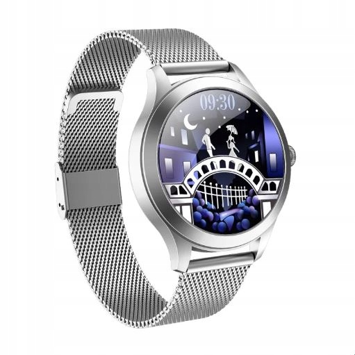Smartwatch biżuteryjny Maxcom FW42 Silver Zegarek damski srebrny IP68