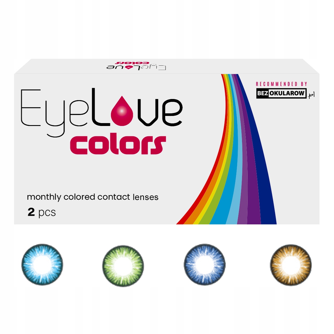 

Soczewki kolorowe EyeLove Colors 2 szt korekcja