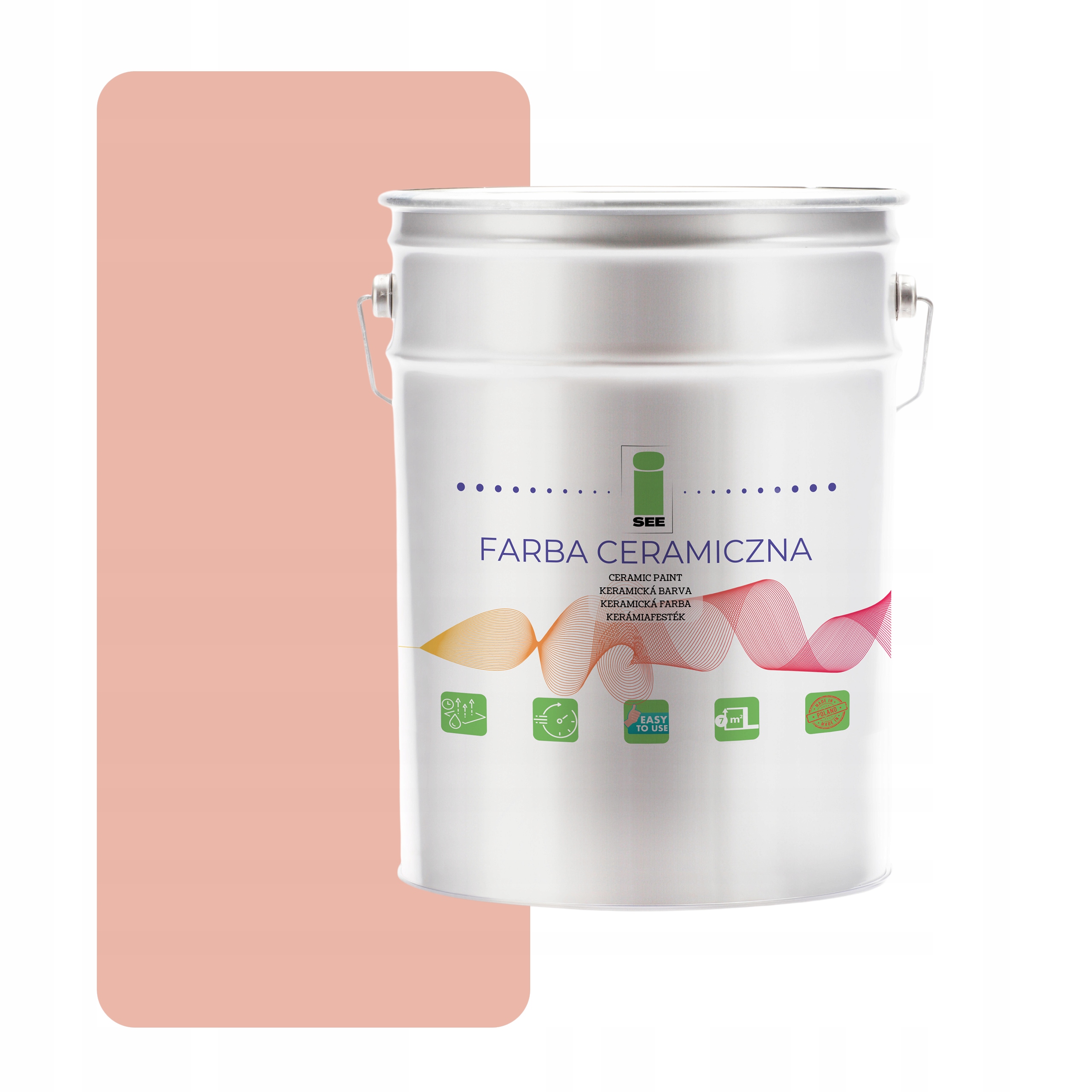 Keramická Farba Na Steny Ružová Umývateľná Púdrová Ružová 10 L, Odolná Voči Škvrnám