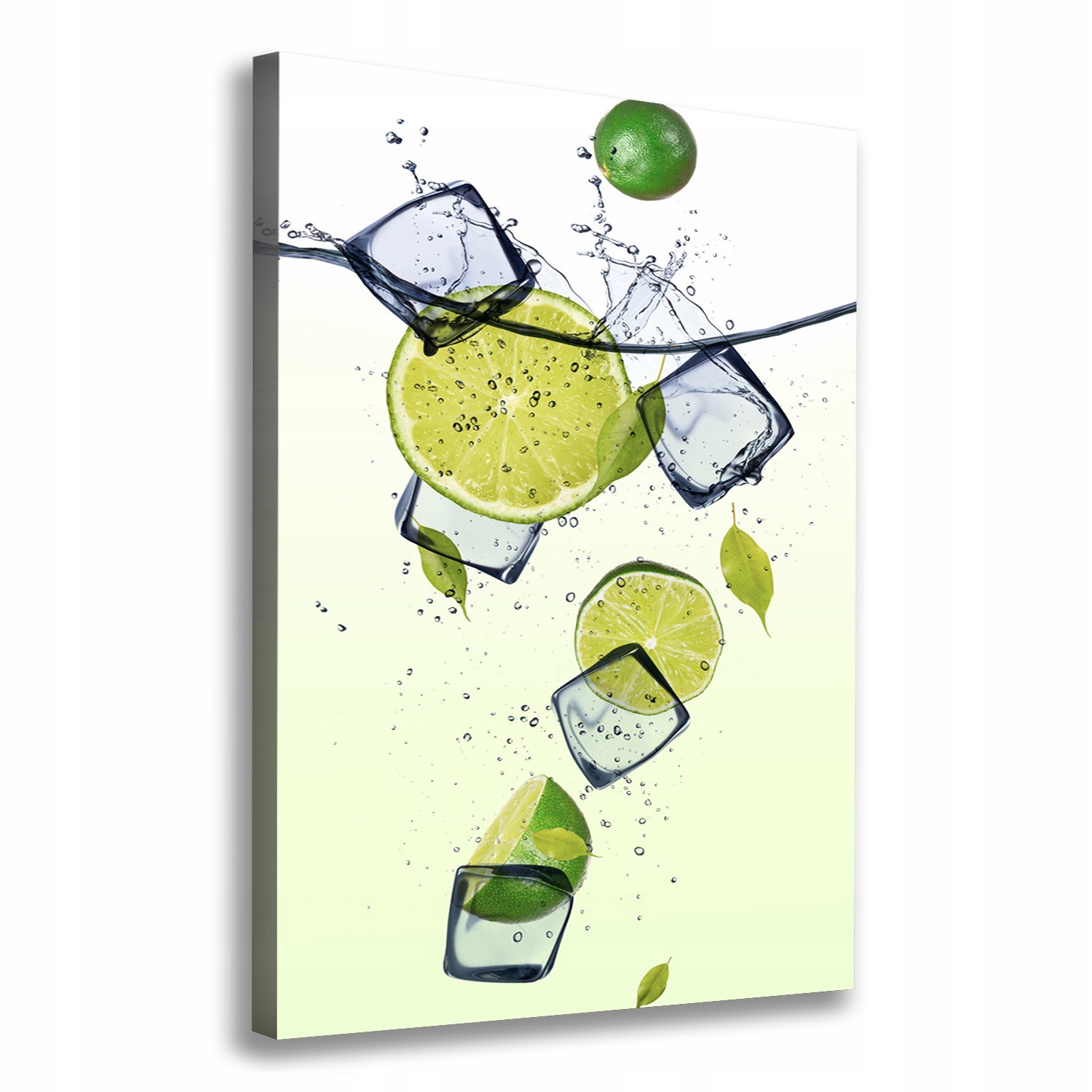 

Foto obraz na płótnie Limonki i lód 70x100 cm