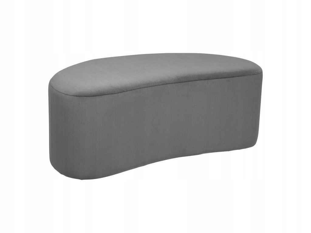 Polstrovaná sametová lavica Malone, 98 x 51 cm