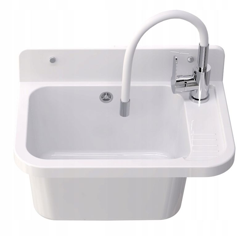 Technický Dřez Komora Bílá Dřez Kohoutek Flexibilní Ramínko Paron