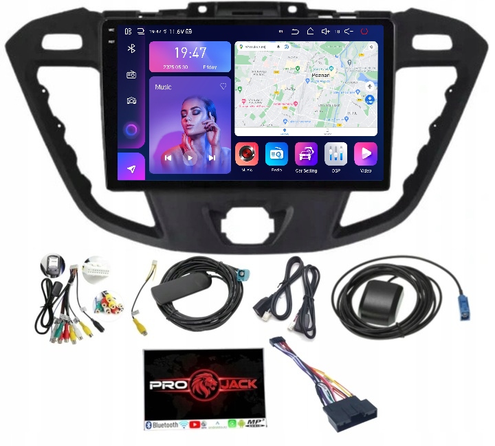 Rádio Navigácia Ford Transit Custom 2012-21 Carplay Android 8GB 256GB Sim