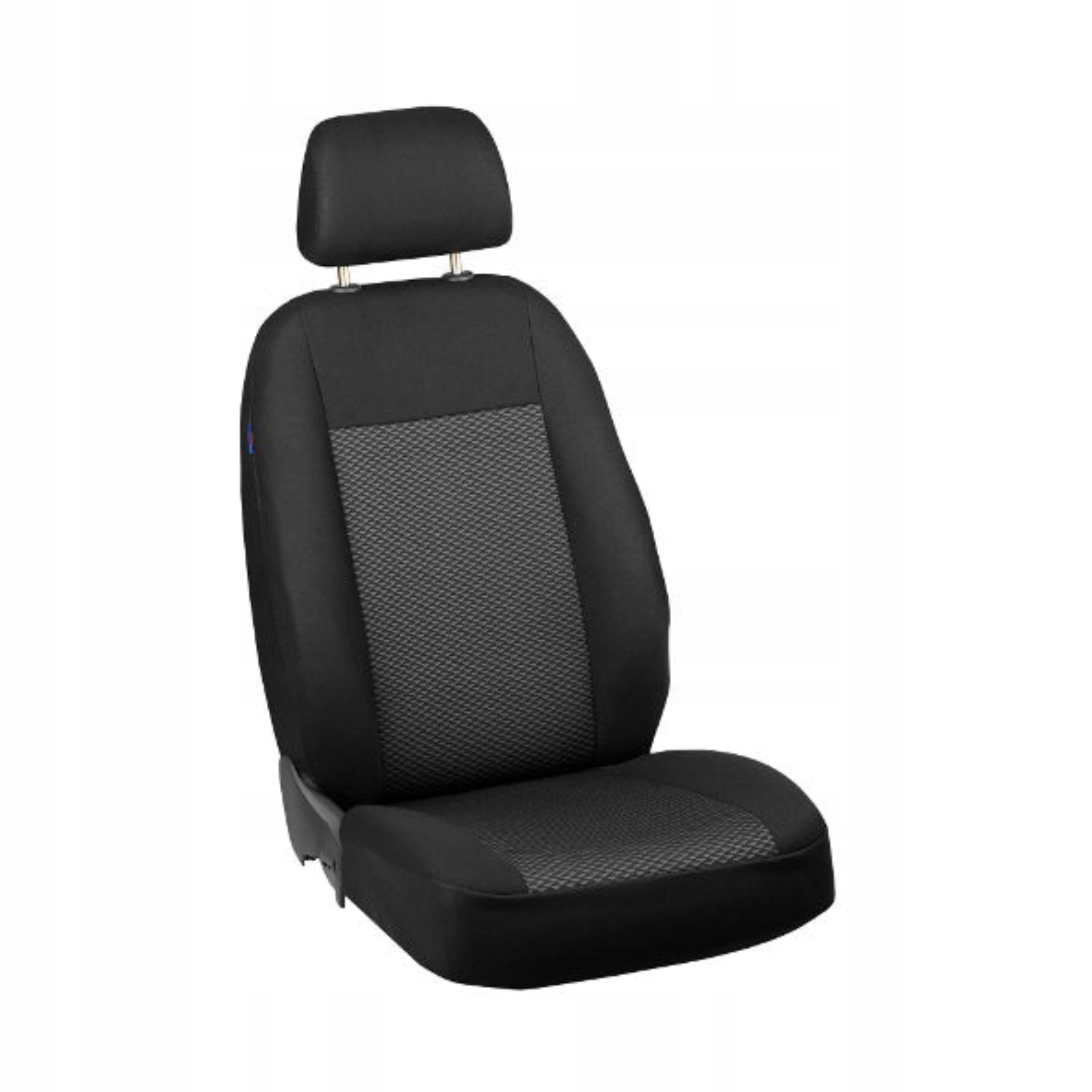 Pokrowiec na fotel kierowcy czarne w trójkąty Peugeot Bipper