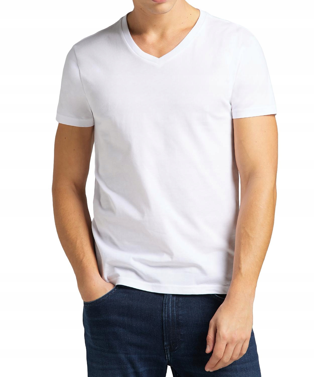 

T-shirt Lee Twin Pack V Neck L62ECM12 White XXL