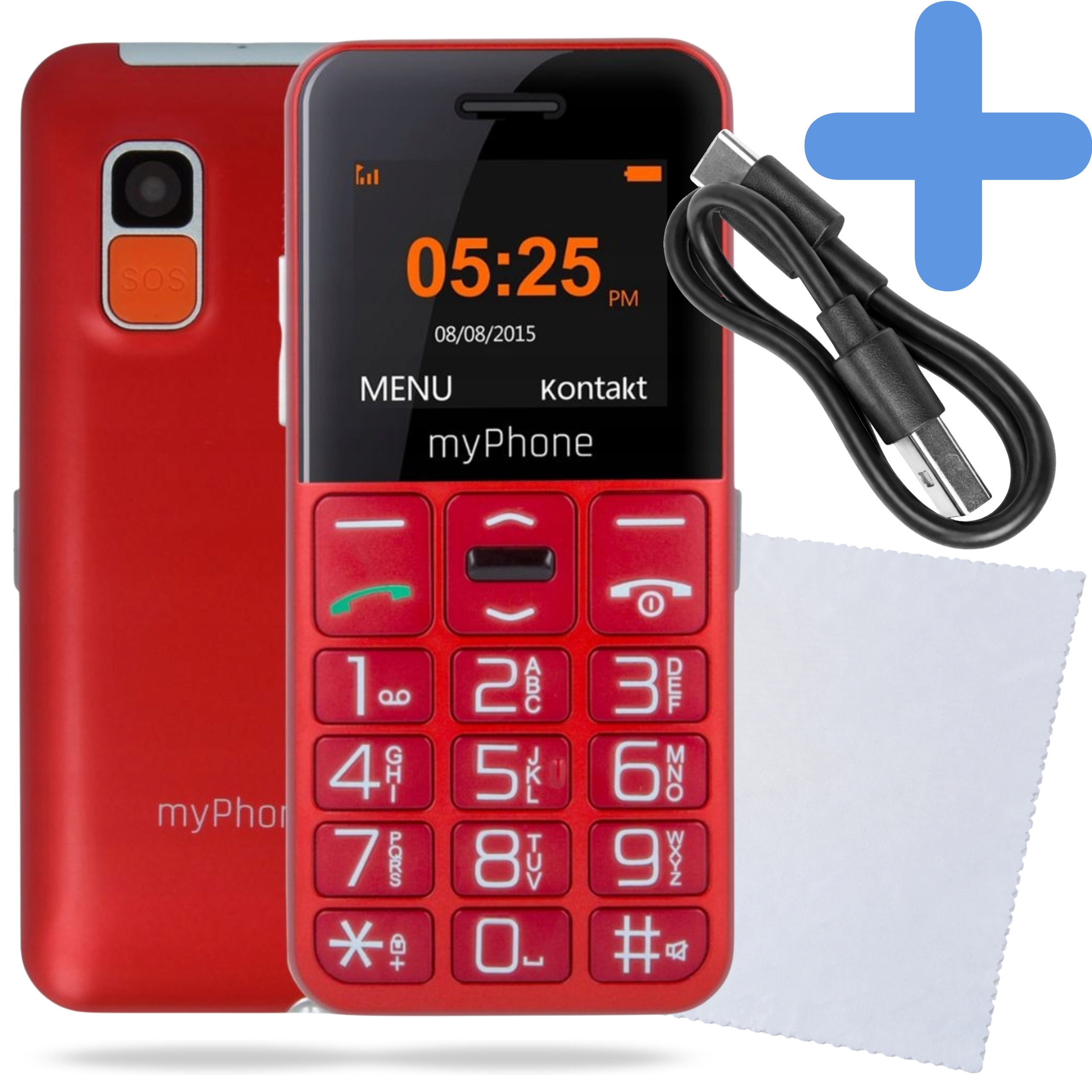 Telefon Komórkowy Myphone Halo Easy Dla Seniora Z Klawiaturą Sos Głośny