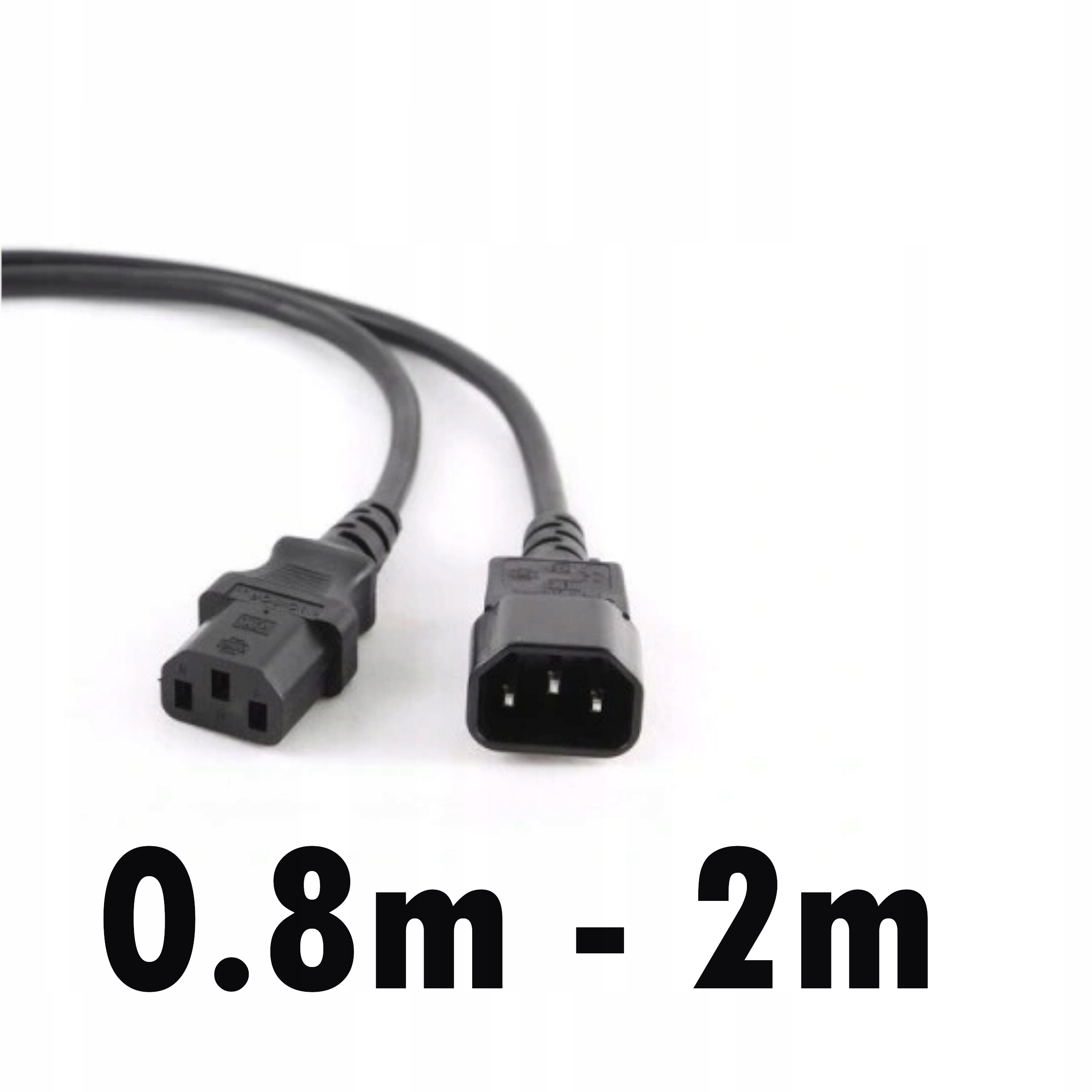 ДЛИНА 0.8-2 МЕТРА УДЛИНИТЕЛЬНОГО КАБЕЛЯ СИЛЫ / МОНИТОР УПС РТВ КОМПЬЮТЕРА