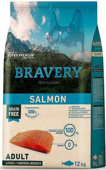 Bravery Grain Free Adult Medium Large Salmon Karma sucha dla psa 12kg