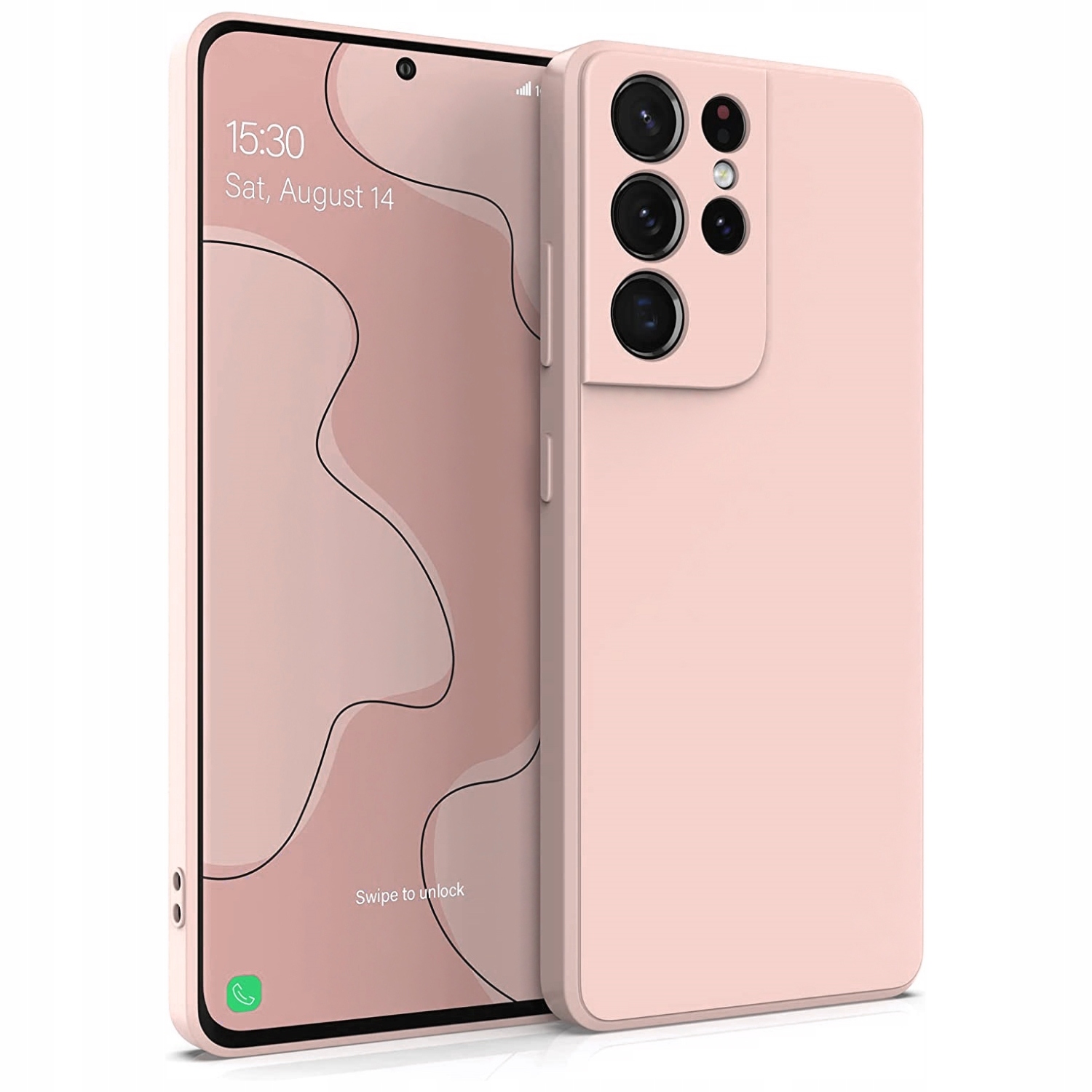 

Etui Różowe Liquid Case do Samsung S21 Ultra 5G