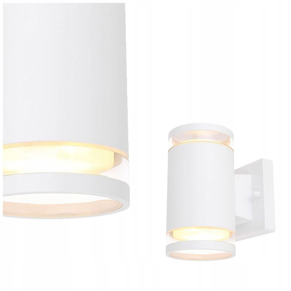 Venkovní nástěnné svítidlo Alcala bílé alu-sklo 2xGX53 IP44 Globo