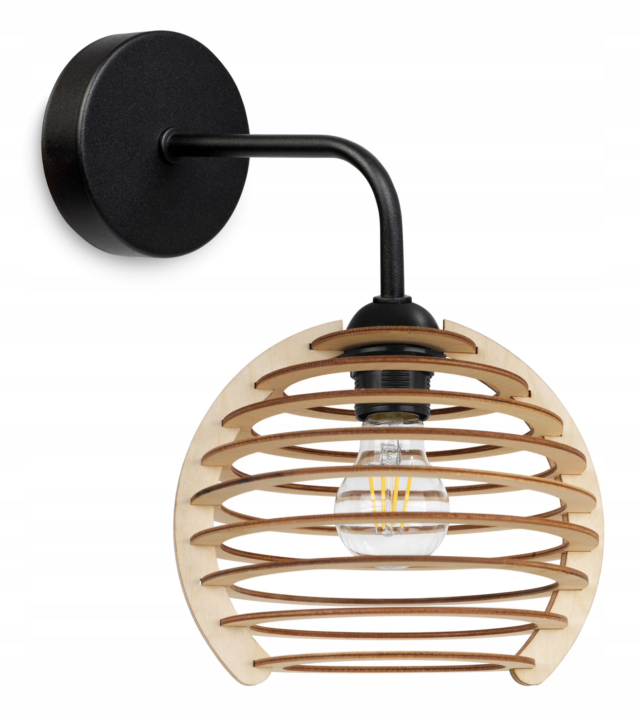 Nástěnná Lampa Stropní Svítidlo Dřevěné Led Stínidlo