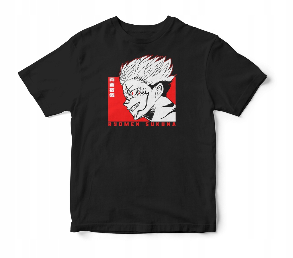 

Koszulka Męska Jujutsu Kaisen Anime Czarna Xs