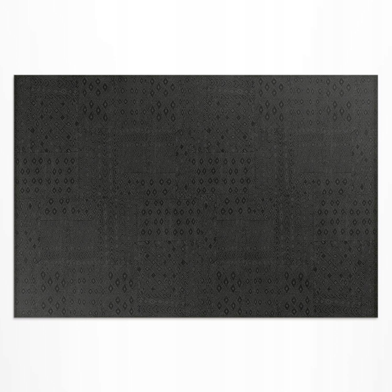Dekoratívny vonkajší vinylový koberec Rozmer: 210x140 cm Tmavá textúra