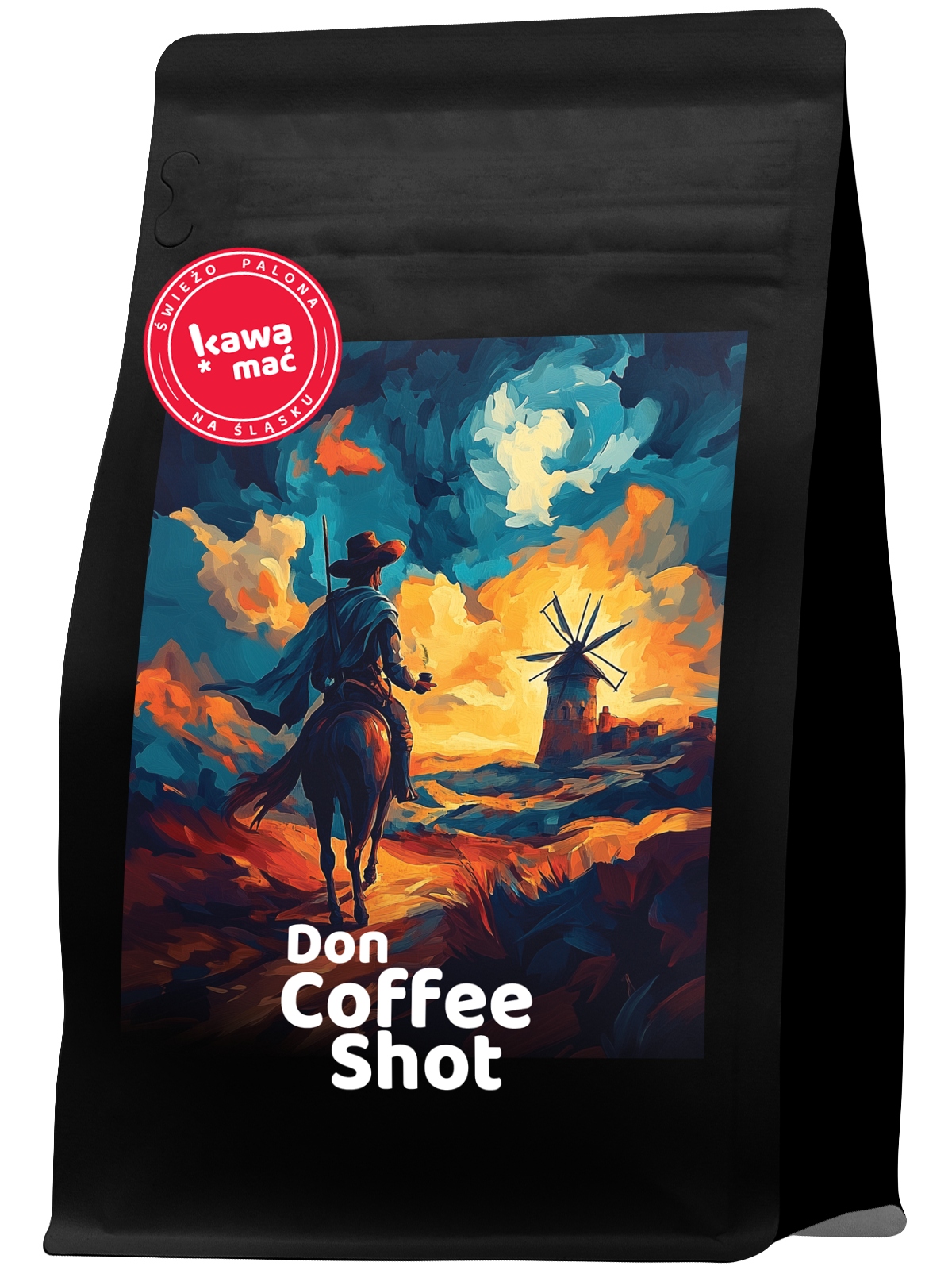 Kawa ziarnista 1KG Don Coffee Shot z palarni Mocna Crema do Ekspres Kawamać