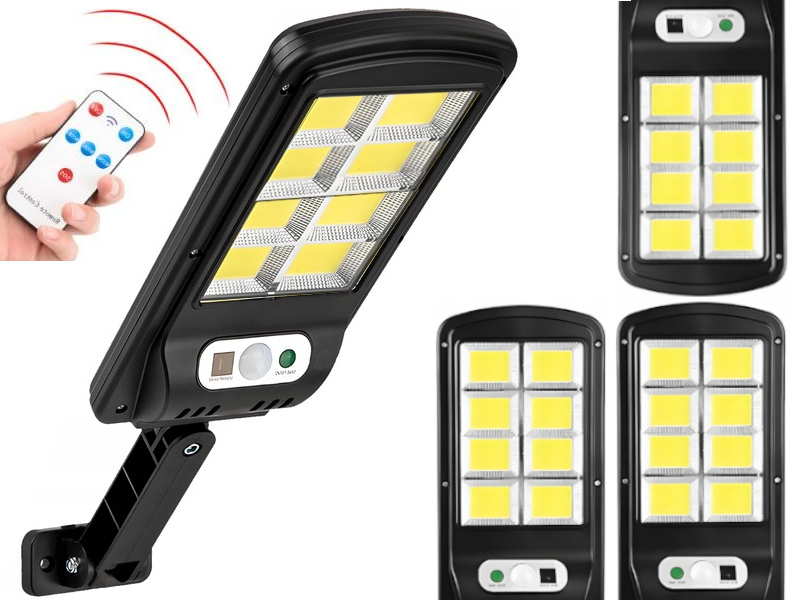 

Zestaw 3x Lampa Solarna Led do Ogrodu Garażu Pilot