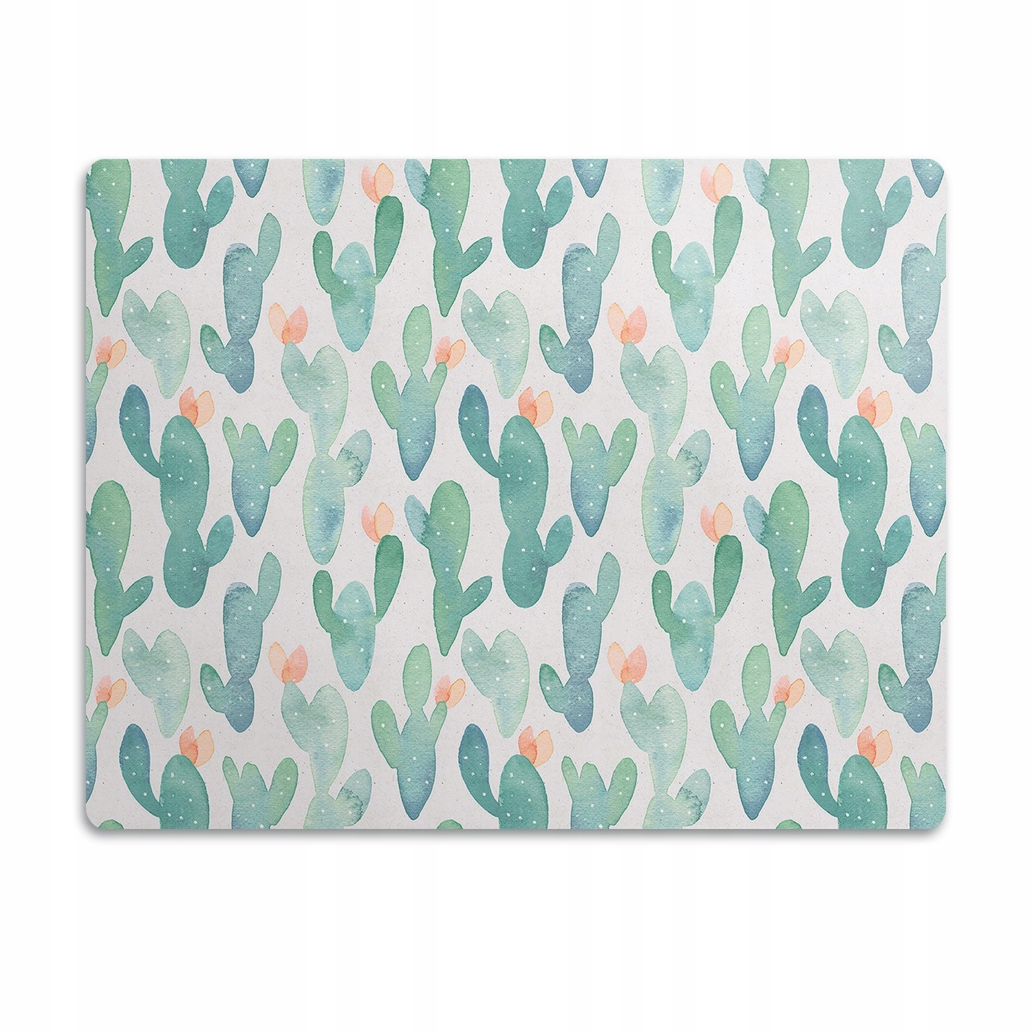 Podložka pro psa pod misku Pastelové kaktusy 90x60 cm