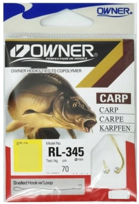 Haki z przyponem Haczyki Owner RL345 Chinu 6