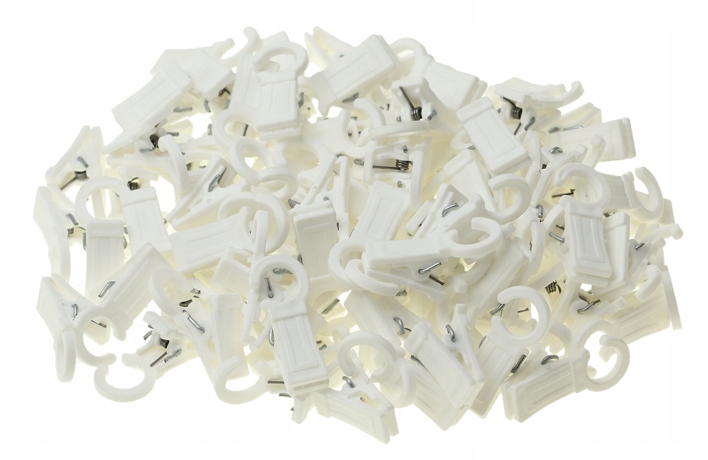 

Żabki Plastikowe Białe Do Karniszy Na Kółko 100x