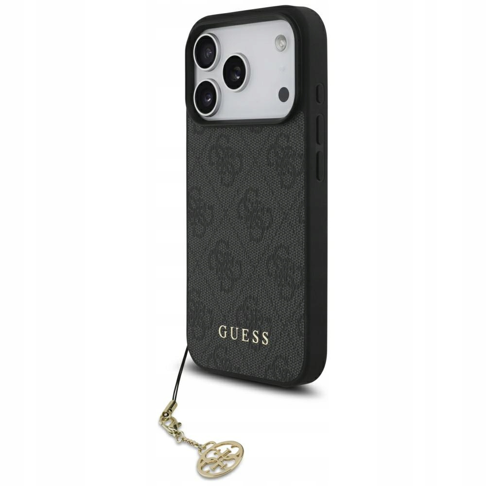 Pouzdro Guess 4G Charms Collection MagSafe pro iPhone 17 Pro černé