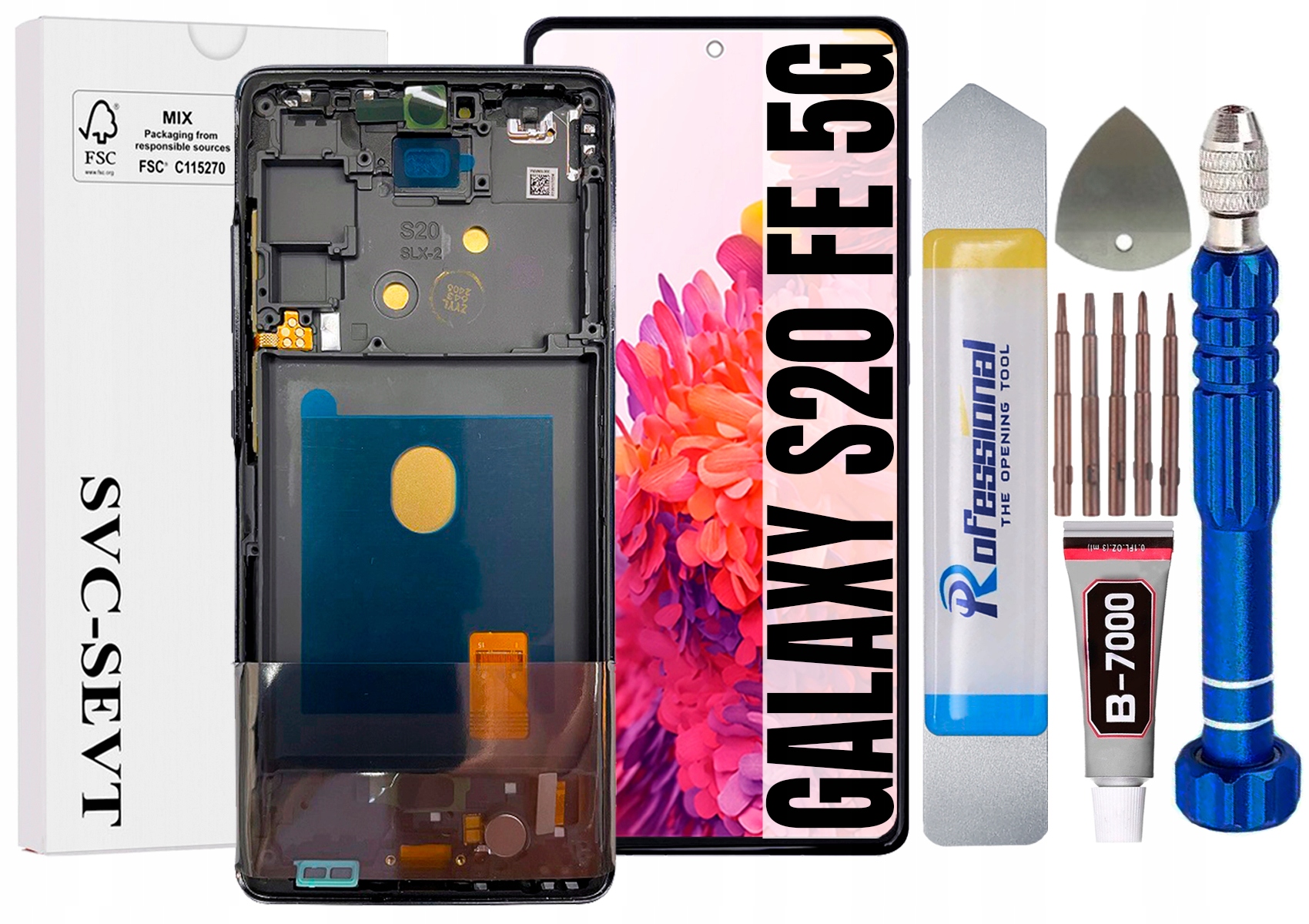 Displej Pro Samsung Galaxy S20 Fe 5G G781 Oem LCD Displej +rámeček Navy