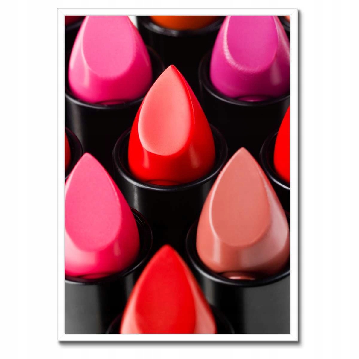 Plakáty v rámu 50x70 Barevné rtěnky make-up
