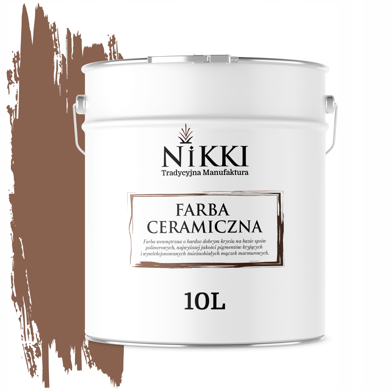 Keramická Stropná Farba Čokoládová H4515 Hlboká Matná Na Steny 10 L