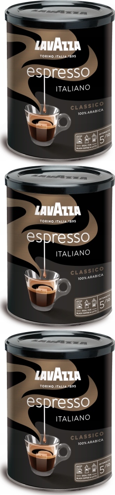 Kawa Lavazza Espresso Italiano puszka 250g x 3