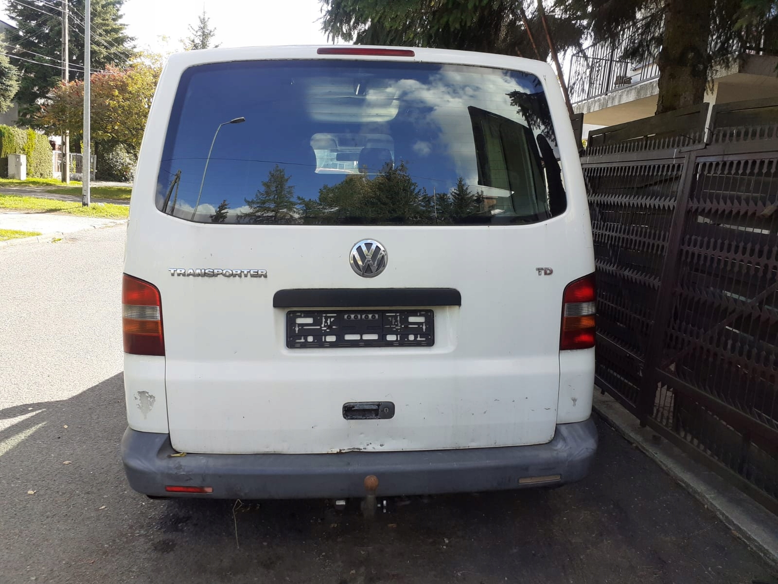 VW T5 KLAPA TYLNA BIAŁA