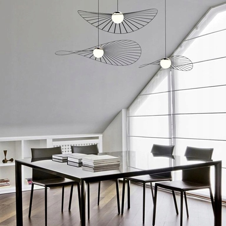 LAMPA WISZĄCA NOWOCZESNA AŻUROWA LED 80cm MODERN Kolor czarny