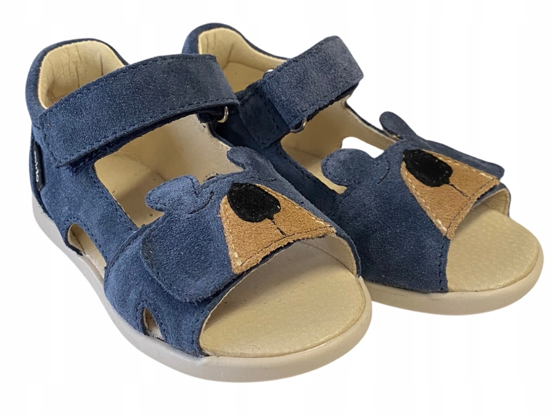 Mido 21-23 Yale Blue sandałki skóra naturalna niebieski r 22