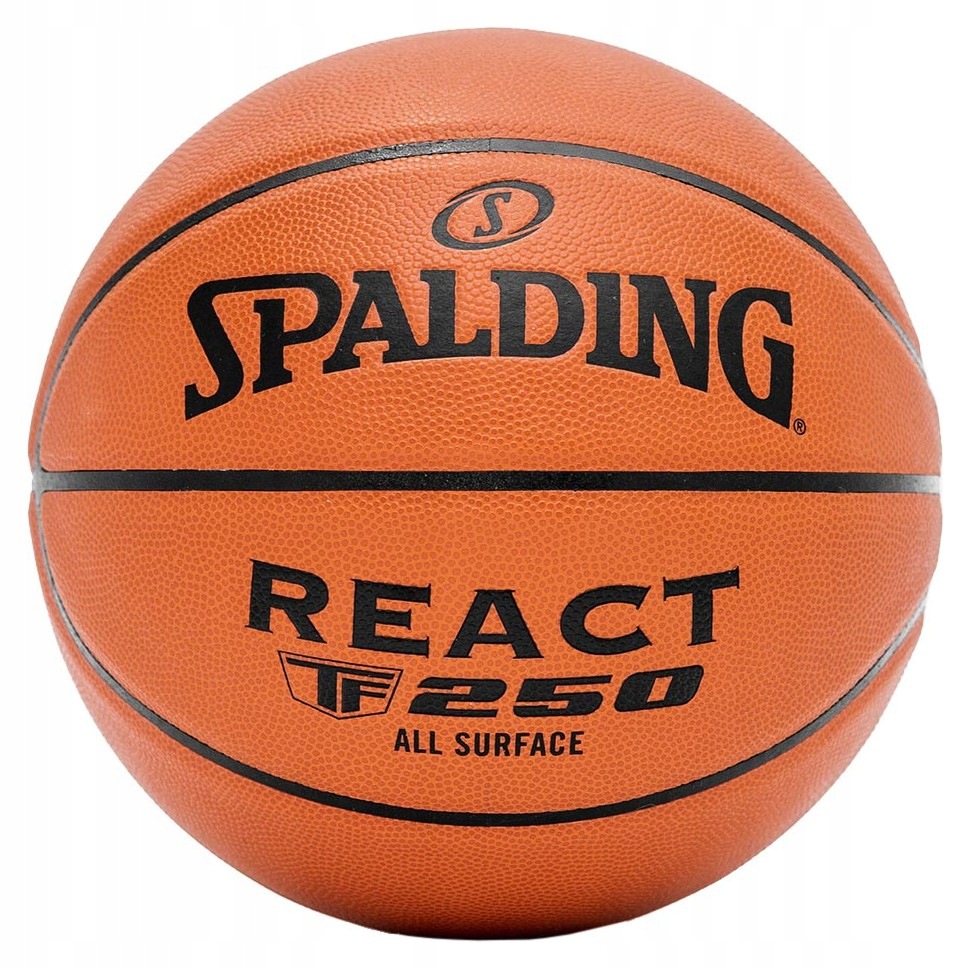 Míč Spalding Košíkový React TF-250 Vel. 5 hnědý 76803Z vel. 5