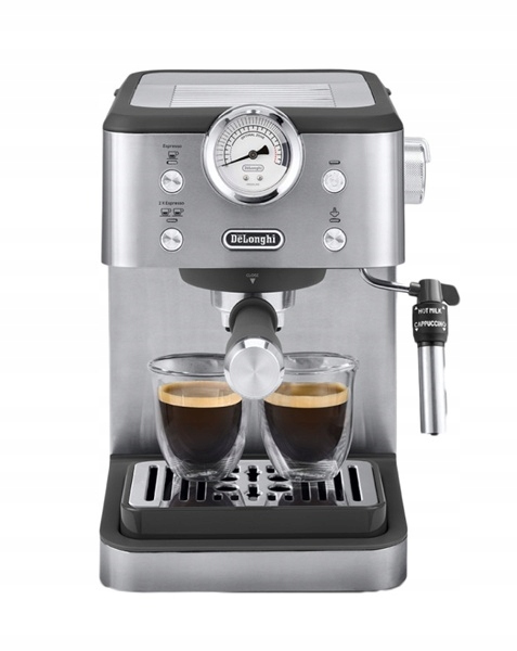 Ekspres do kawy kolbowy ze spieniaczem mleka DeLonghi EM450.M (n)