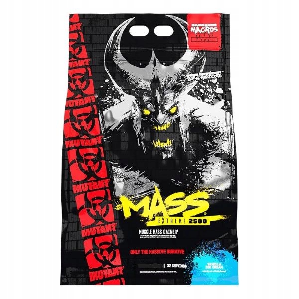 Mutant Mutant Mass Extreme 2500, příchuť vanilková zmrzlina 9070 g