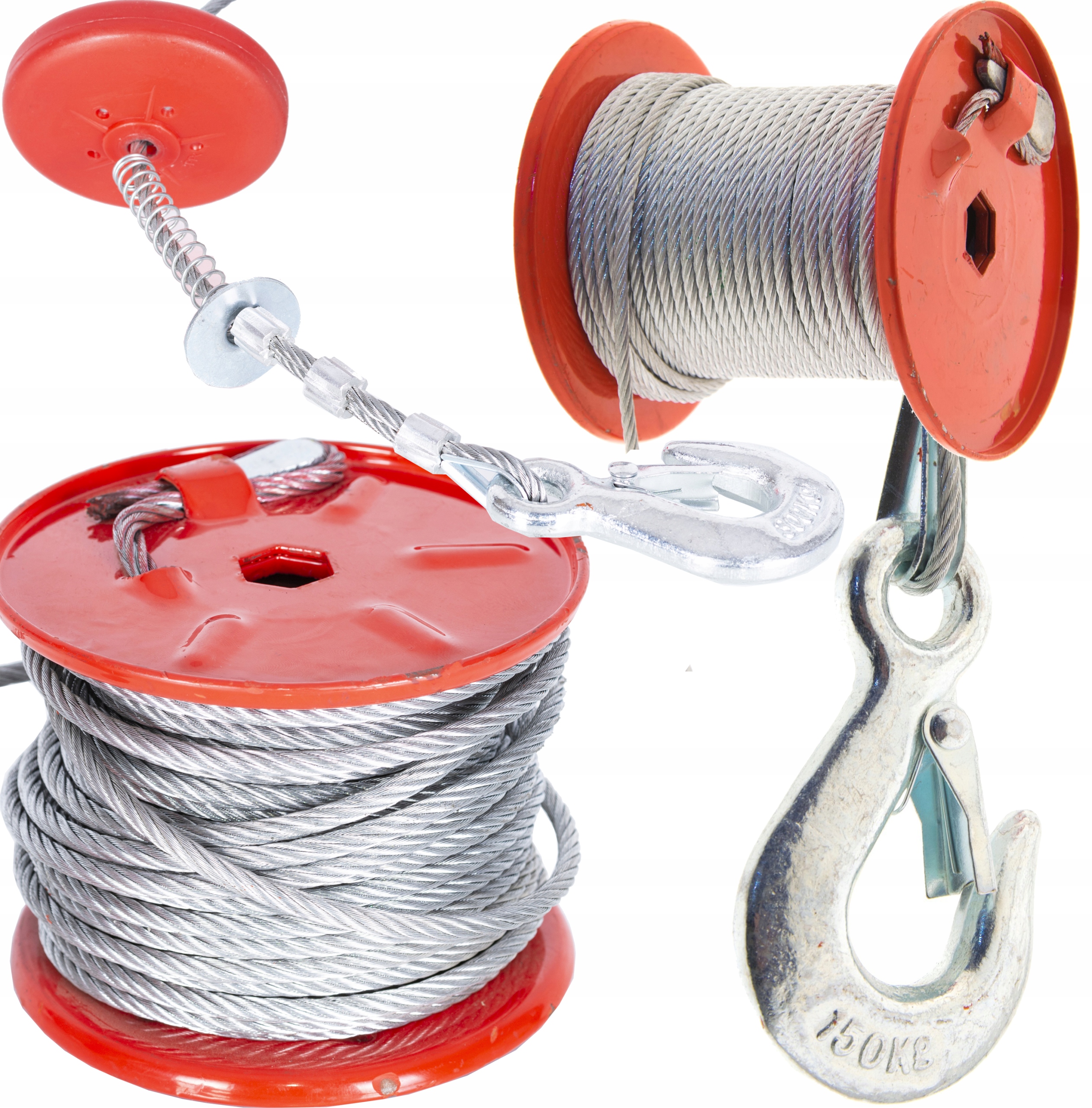 Profesionální Buben Elektrického Navijáku S Lanovým Hákem 20 M 3 MM SHZ-300 Magnum