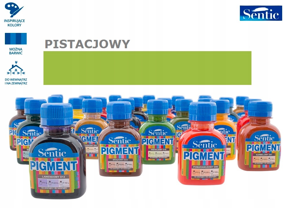 PIGMENT DO FARB EMALII EMULSJI 80 ml PISTACJOWY