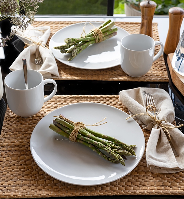 Lubiana Vanilla Serwis Obiadowy 40 El Dla 12 Os Biała Porcelana Okrągła