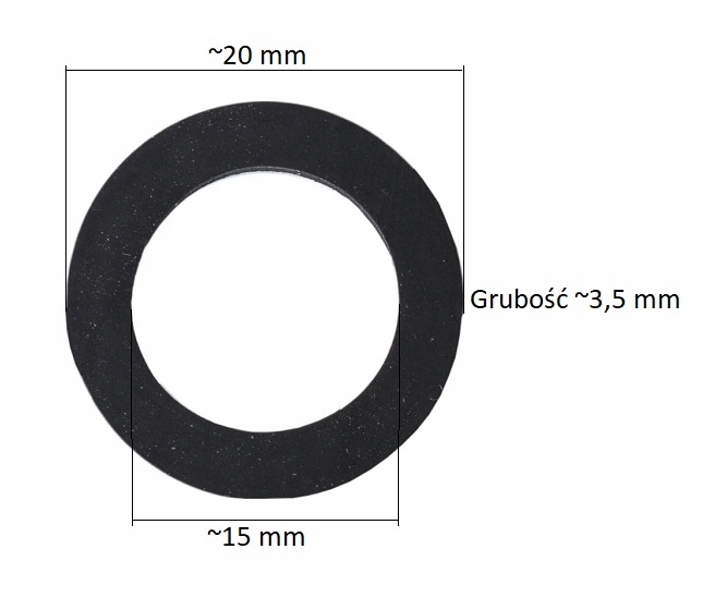USZCZELKA GUMOWA DO PERLATORA BATERII - 5SZT Kod producenta USZ105