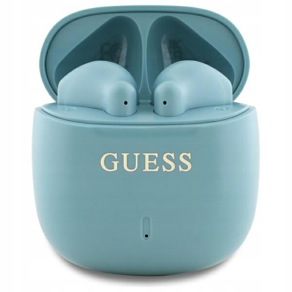 Originální sluchátka Guess Bluetooth Tws dokovací stanice tyrkysová